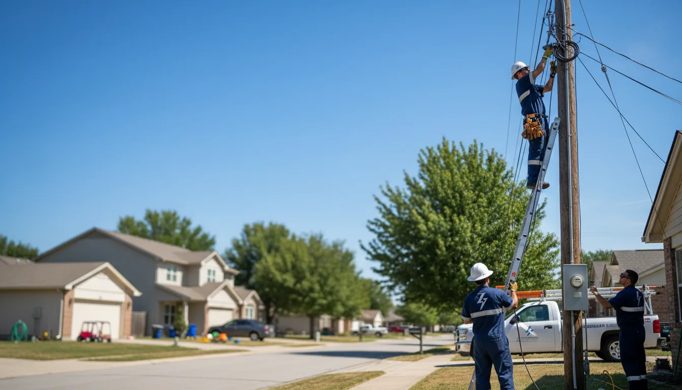 Residential electrician providing installation services in Kensington, OH